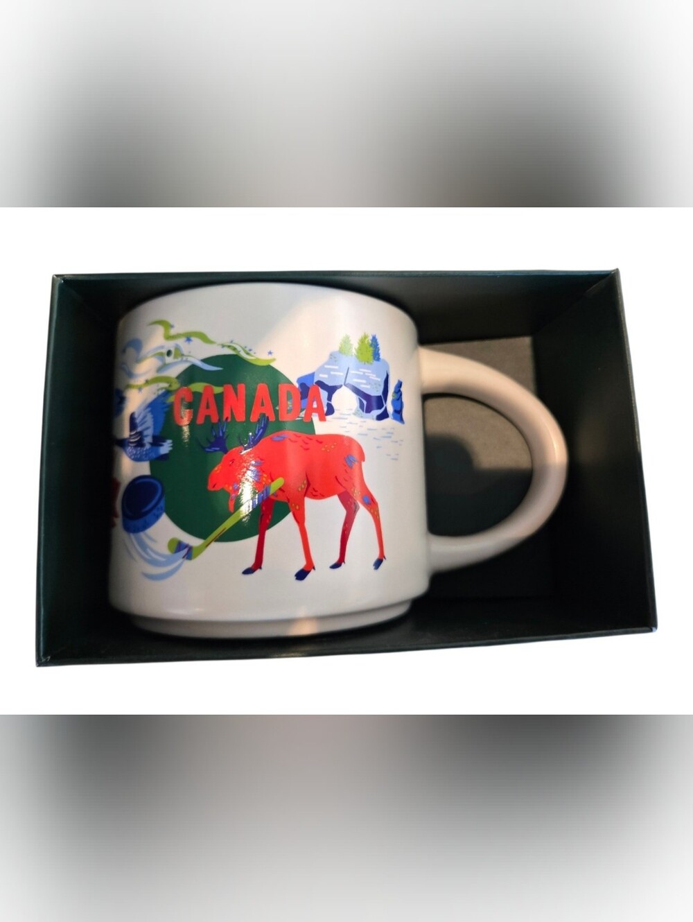 Starbucks Discovery Series Canada Red Moose Ceramic Mug 14 oz